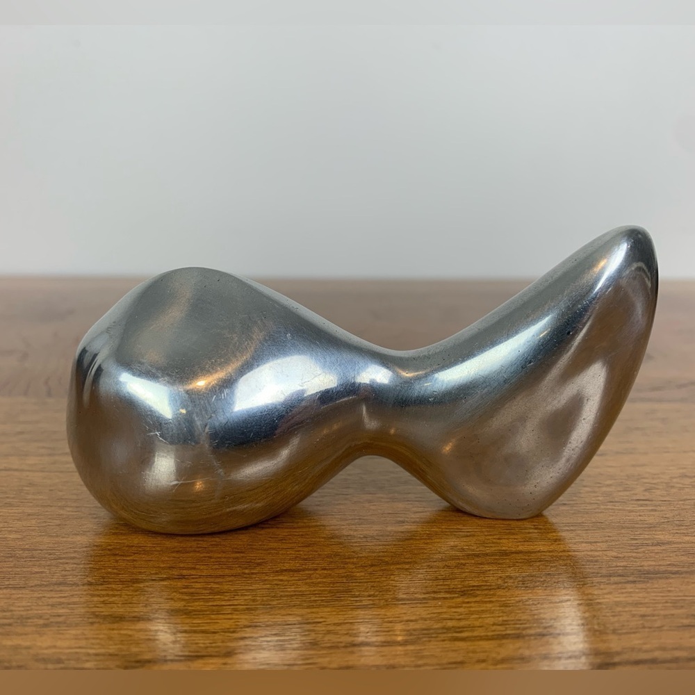 Leo Schimanszky Sculpture Angelfish Figurine Hagen Collection Vtg Silver Toned